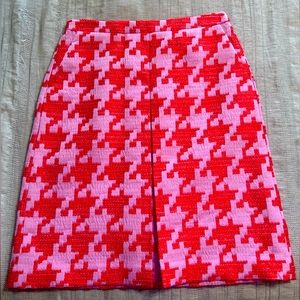 NWT JCrew pixelated houndstooth Skirt - Size 0